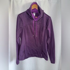 Quechua by Decathlon activewear fleece lined funnel neck Sweater size medium